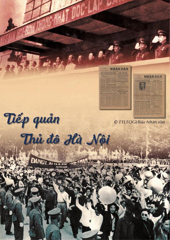 Hình ảnh tiếp quản Thủ đô.