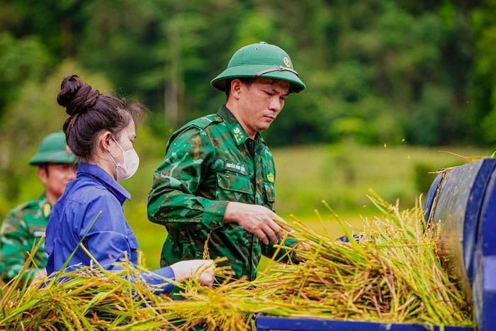 Mồ hôi của lính biên phòng đổ xuống đồng lúa, giúp bà con Rục biết trồng lúa nước và làm chủ cuộc sống.
