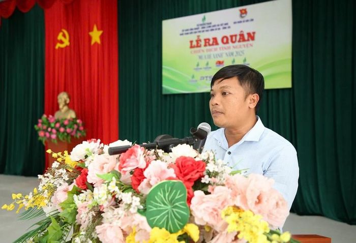 Đồng chí Nguyễn Văn Tiến Hưng phát biểu tại buổi lễ.