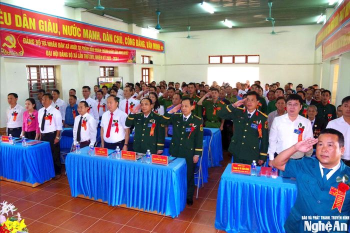 Các đại biểu dự Đại hội Đảng bộ xã Huồi Tụ.