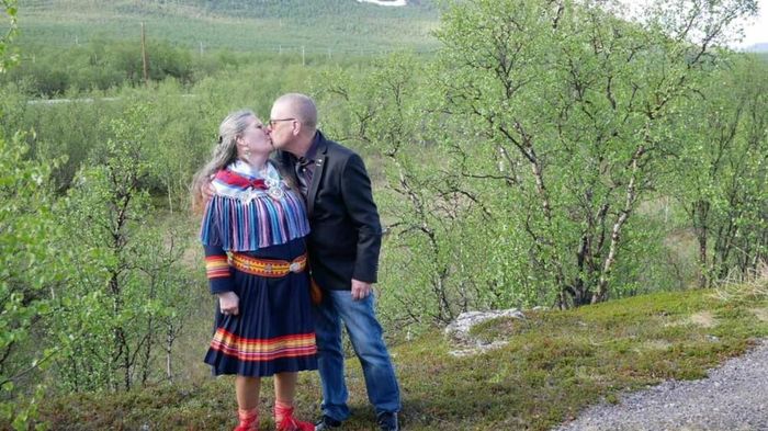 Sylvi Jatko và Jan-Olof Brynefall trong ngày cưới của họ