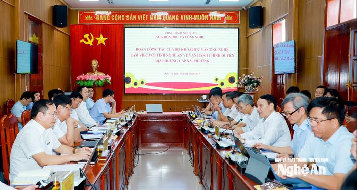 Quang cảnh cuộc làm việc. Ảnh: Thành Duy