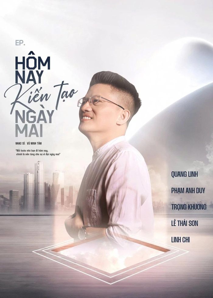 Vũ Minh Tâm cho biết đang sản xuất album cá nhân đầu tay gồm các bản tình ca dự định ra mắt năm sau. Ảnh: NVCC