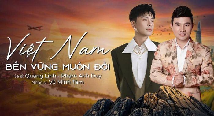 "Việt Nam bền vững muôn đời" hứa hẹn sẽ trở thành bài tủ của Quang Linh trong thời gian tới. Ảnh: NVCC
