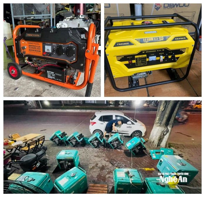 Thị trường máy phát điện đa dạng với nhiều mức giá khác nhau. Ảnh: T.P