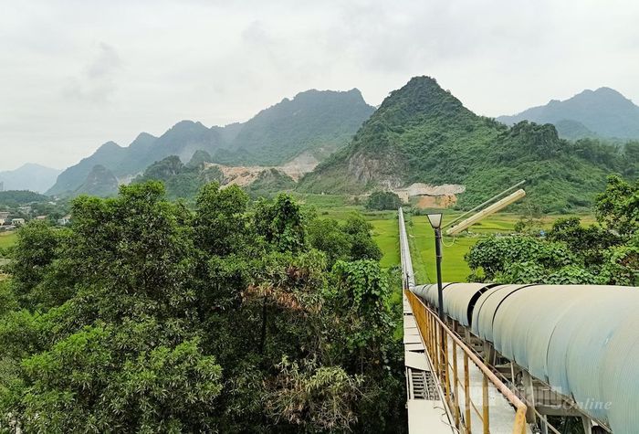 Nguồn nguyên liệu chất lượng được đưa qua hệ thống băng chuyền vào nhà máy sản xuất.