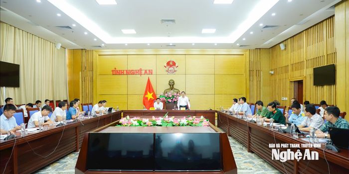 Quang cảnh cuộc làm việc. Ảnh: Thành Duy