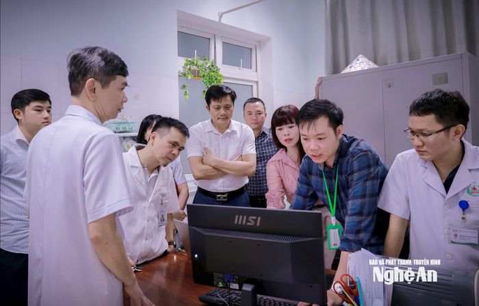 Bệnh viện Hữu nghị Đa khoa Nghệ An đã đáp ứng đầy đủ các yêu cầu về Quy định hồ sơ bệnh án điện tử... Ảnh: Thành Chung