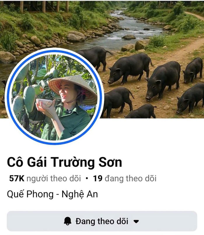 Facebook Cô Gái Trường Sơn của cô gái dân tộc ở xã biên giới Tri Lễ Ngân Thị Hồng Quyên thu hút nhiều sự quan tâm, theo dõi.