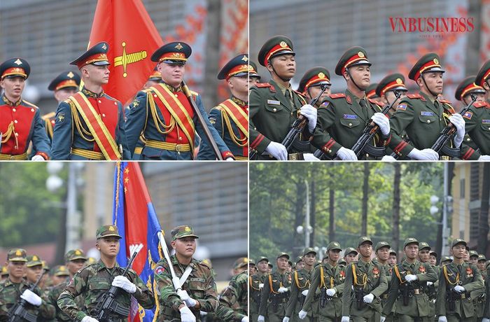  Đặc biệt, buổi Lễ còn có sự tham dự của các đoàn quân đội đến từ Cộng hòa Nhân dân Trung Hoa, Liên bang Nga, Cộng hòa Dân chủ Nhân dân Lào và Vương quốc Campuchia, góp phần thể hiện mối quan hệ hữu nghị, hợp tác quốc tế sâu rộng của Việt Nam trong lĩnh vực quốc phòng. Anh Tú