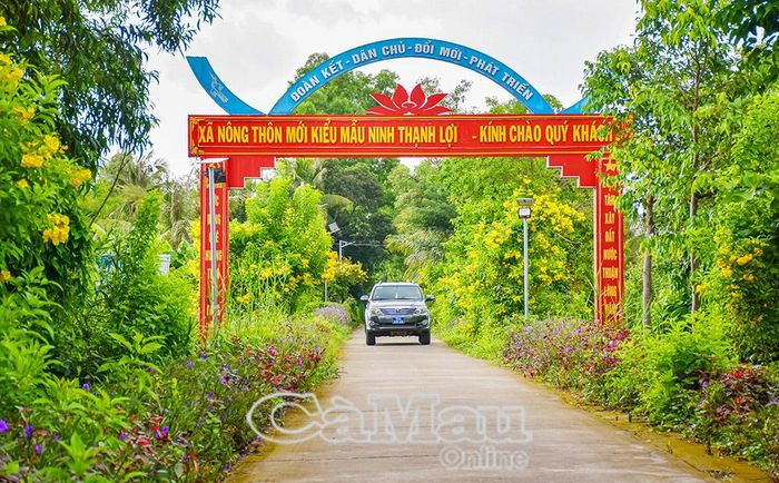 Diện mạo nông thôn mới của xã Ninh Thạnh Lợi.
