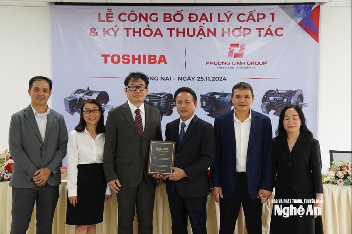 Phương Linh Group ký hợp tác đối tác toàn diện với 3 nhà phân phối động cơ Toshiba, Teco, Motology.