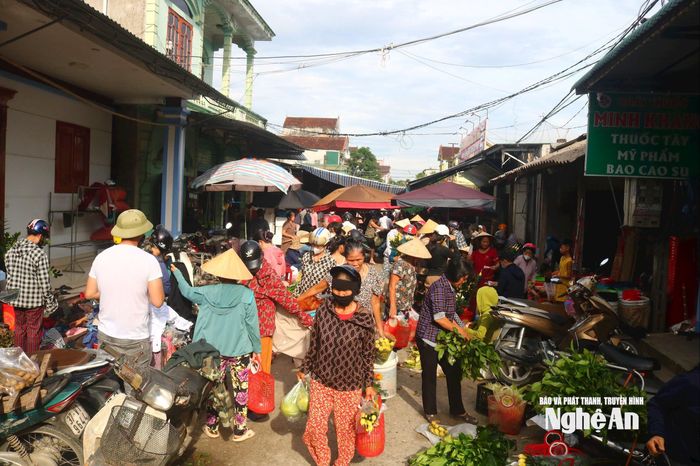 Đường vào chợ Cồn, xã Xuân Dương (xã Thanh Dương, huyện Thanh Chương cũ). Ảnh: Huy Thư