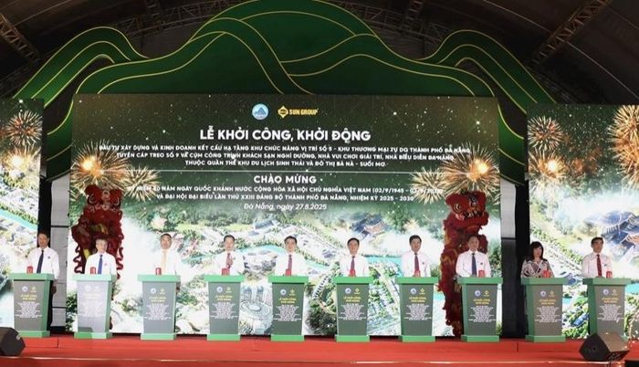 Khởi công, khởi động vị trí số 5-Khu thương mại tự do Đà Nẵng. Ảnh Ngô Anh Văn