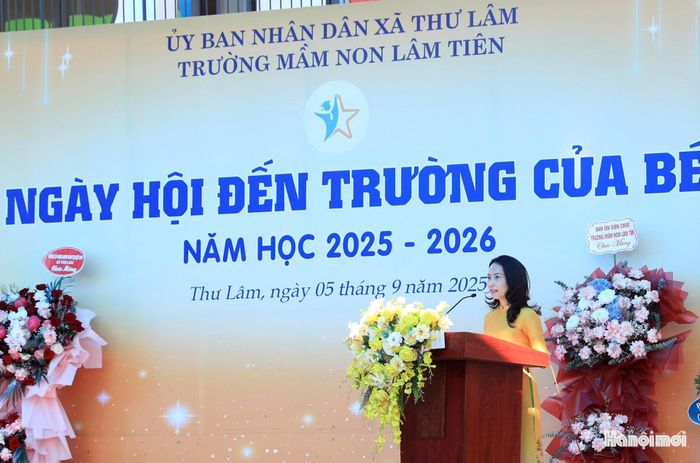 Hiệu trưởng Trường Mầm non Lâm Tiên Tạ Thị Hồng Vân cho biết: “Năm học mới, chúng tôi triển khai nhiều hoạt động để cho các con có môi trường học tốt nhất, để mỗi ngày đến trường là một ngày vui. Toàn thể cán bộ, giáo viên, nhân viên của trường quyết tâm hoàn thành tốt nhiệm vụ năm học mới”.