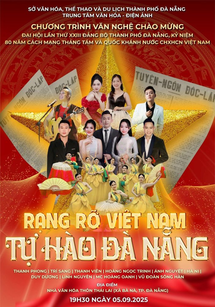 Chương trình văn nghệ phục vụ cơ sở do Trung tâm Văn hóa - Điện Ảnh Đà Nẵng phối hợp với các địa phương tổ chức.