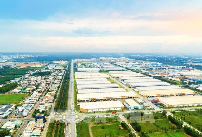 Một góc Khu công nghiệp do Tổng công ty Becamex IDC làm chủ đầu tư. Ảnh: TTXVN phát