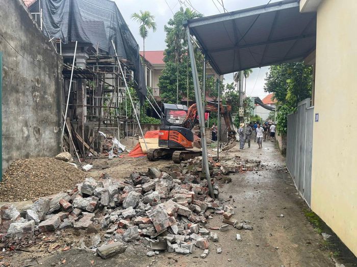 Khu vực hiến đất của nhân dân thôn Bướm, Phúc Thọ. Ảnh: Xã Phúc Thọ