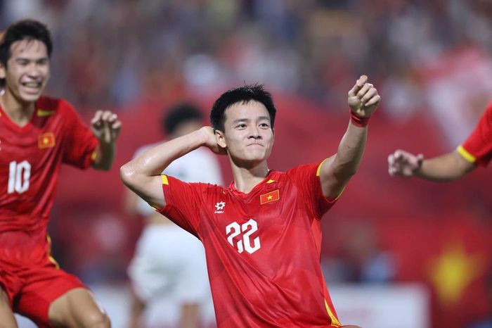 Thanh Nhàn đã tỏa sáng sau khi vào sân từ ghế dự bị để đem về bàn thắng quyết định cho U23 Việt Nam. Ảnh: Hoàng Linh