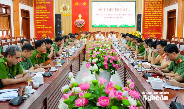 Quang cảnh tại điểm cầu Nghệ An. Ảnh: TL