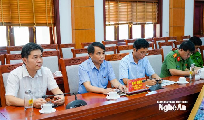 Các đại biểu tham dự tại điểm cầu Nghệ An. Ảnh: TL