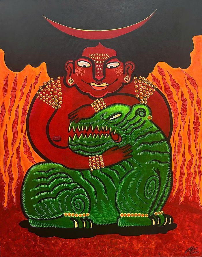Tác phẩm "Creation of Creation" của tác giả Trần Nguyễn Anh Minh - Giảng viên Khoa Mỹ thuật và Thiết kế Trường Đại học Văn Lang