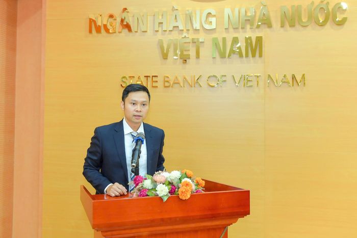 Tân Phó Chánh Thanh tra Ngân hàng Nhà nước Phạm Thanh Ngọc phát biểu nhận nhiệm vụ