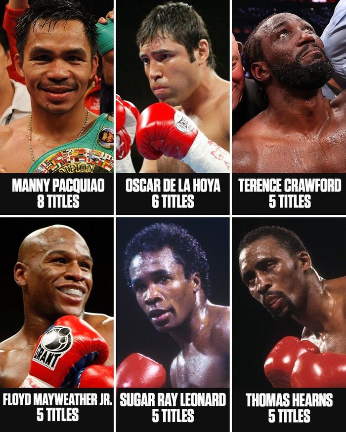 Terence Crawford nằm trong số các võ sĩ quyền anh giành được nhiều danh hiệu nhất