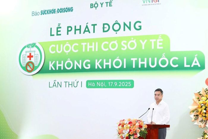 Cục trưởng Cục Quản lý khám, chữa bệnh - Giám đốc Quỹ Phòng, chống tác hại của thuốc lá Hà Anh Đức thông tin về phong trào xây dựng cơ sở y tế không khói thuốc lá