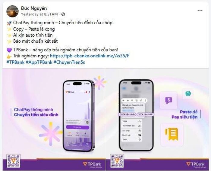 App TPBank nhận được nhiều phản hồi tích cực từ người dùng với những tính năng, trải nghiệm “đúng người – đúng lúc – đúng nhu cầu”.