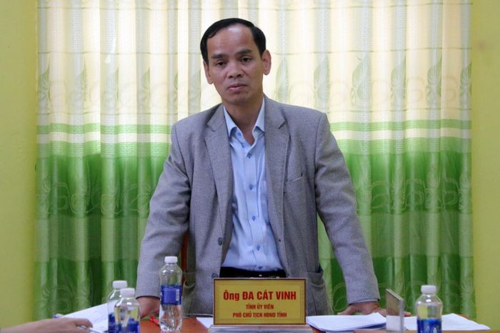 Đồng chi Đa Cát Vinh, Phó Chủ tịch HĐND tỉnh phát biểu kết luận buổi làm việc