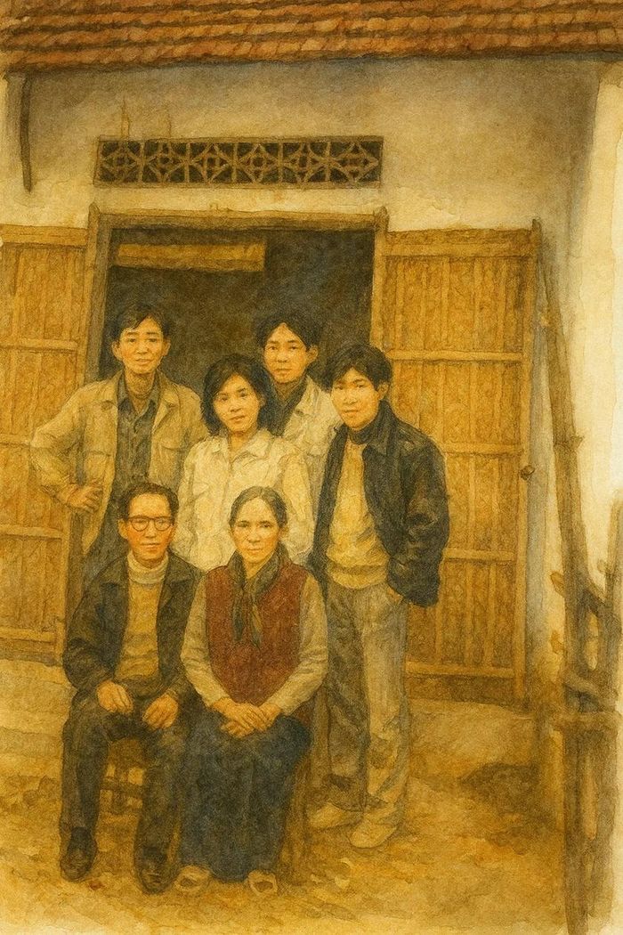 Bố sống liêm khiết nên khi về hưu chỉ có một ngôi nhà nhỏ cấp 4 (ảnh minh họa: AI).