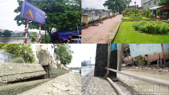 Nhiều người dân tiếp tục sinh sống dọc tuyến kè cho biết, họ luôn trong trạng thái bất an, đặc biệt khi mùa triều cường hằng năm trùng vào các tháng 8/9 Âm lịch. Nền đất yếu cộng với hệ thống kè tạm bợ khiến nguy cơ mất an toàn luôn thường trực.