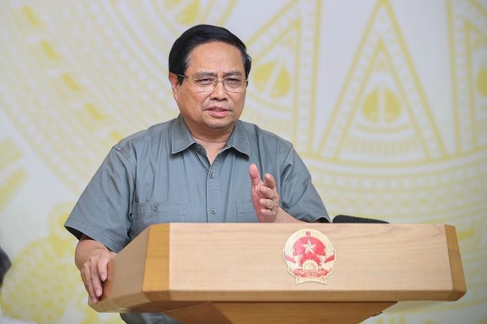 Thủ tướng Phạm Minh Chính phát biểu tại cuộc họp của Ban Chỉ đạo Trung ương về chính sách nhà ở và thị trường bất động sản chiều 22/9