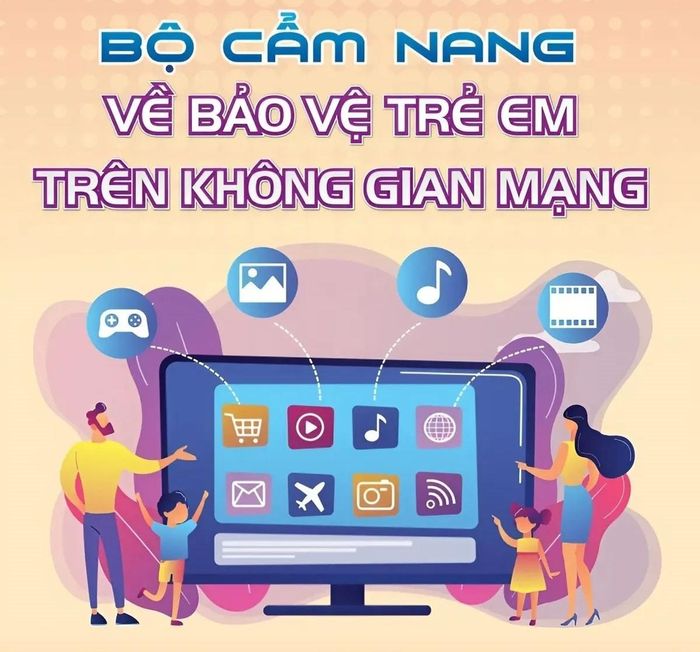 Cẩm nang bảo vệ trẻ em trên không gian mạng. Ảnh minh họa