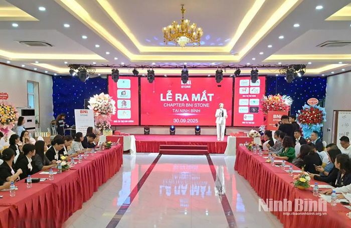 Quang cảnh lễ ra mắt Chapter BNI Stone tại Ninh Bình.