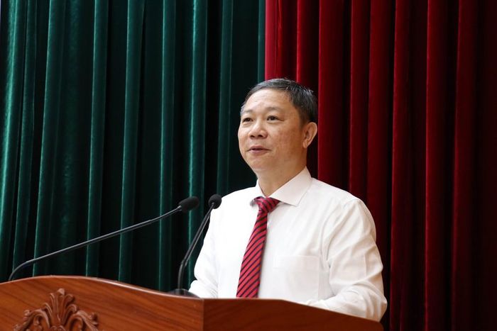 Ông Dương Anh Đức, Trưởng Ban Tuyên giáo và Dân vận Thành ủy Thành phố Hồ Chí Minh phát biểu tại lễ công bố. Ảnh: Tiến Lực - TTXVN