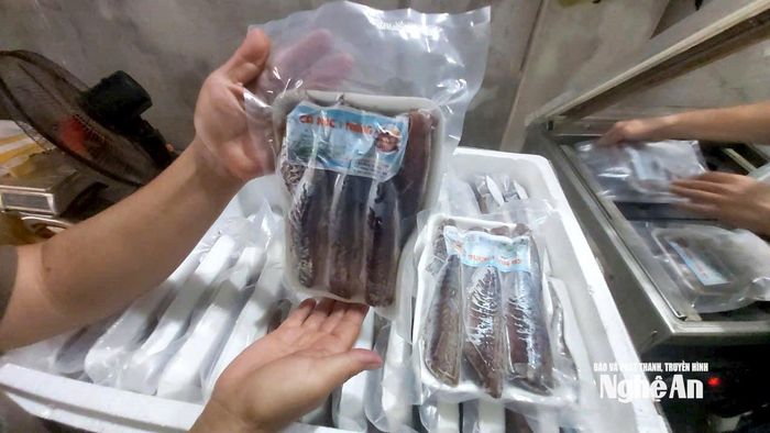 Để đảm bảo chất lượng hải sản trong quá trình cấp đông, nhiệt độ trong kho luôn được giữ ổn định. Ảnh: Xuân Hoàng