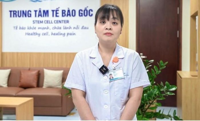  TS.BS Nguyễn Ngọc Quỳnh Lê – Trưởng khoa Ghép Tế bào gốc, Trung tâm Tế bào gốc, Bệnh viện Nhi Trung ương xúc động chia sẻ về thành công của ca ghép - Ảnh BVCC 