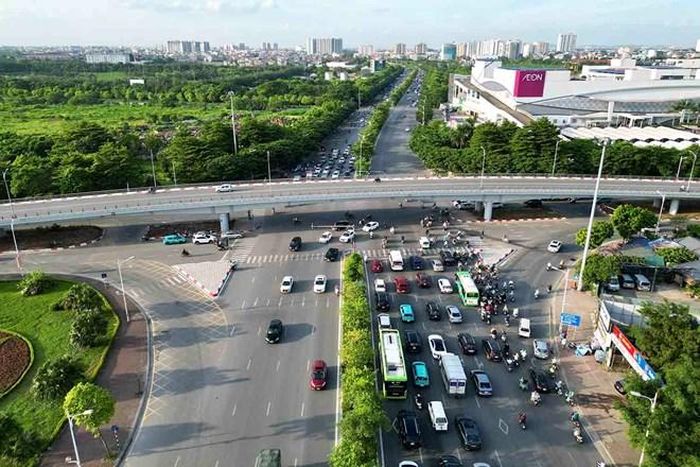 Vị trí xây dựng hầm chui Cổ Linh (phường Long Biên, Hà Nội). Ảnh: Lao Động
