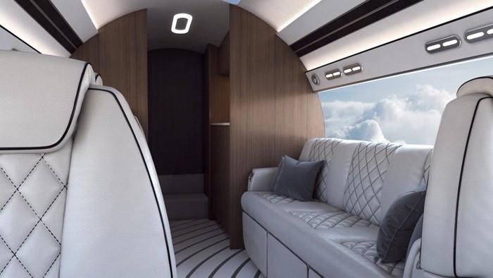 Flexjet, một trong những hãng dịch vụ máy bay chia sẻ và thuê nổi tiếng tại Mỹ đã ký đơn đặt hàng 300 chiếc Phantom 3500, trở thành khách hàng khai trương của dự án. Ảnh: The Autopian