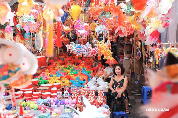 Giống như mọi năm, trống cơm, đầu lân, đèn ông sao, đèn lồng... là những món đồ dễ bán nên các tiểu thương trên phố Hàng Mã sẽ nhập nhiều hơn các món đồ chơi dân gian khác.