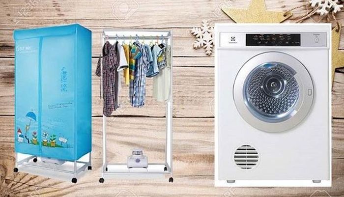 Tủ sấy và má sấy quần áo là thiết bị giúp sấy khô áo quần nhanh chóng và tiện lợi.