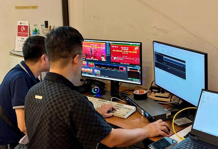 Đảm bảo kĩ thuật để sự kiện được phát sóng trên các kênh truyền thông báo chí
