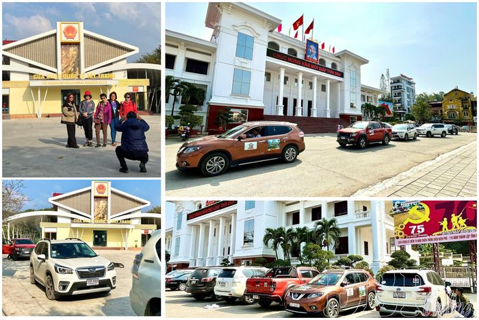 Đoàn khách du lịch Caravan Thái Lan đến Điện Biên qua Cửa khẩu quốc tế Tây Trang năm 2024.