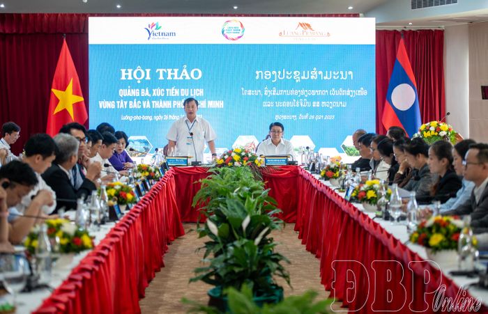 Hội thảo quảng bá, xúc tiến du lịch vùng Tây Bắc và TP. Hồ Chí Minh được tổ chức tại Luông Pha Băng, Lào năm 2023.