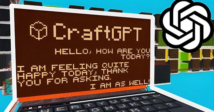 C r a f t G P T c ó k h ả n ă n g g i a o t i ế p c ơ b ả n v ớ i n g ư ờ i d ù n g . Ả n h :