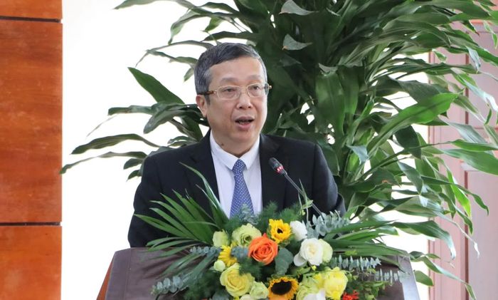 Thứ trưởng Hoàng Trung phát biểu tại buổi lễ.