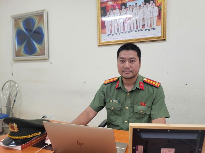 Trung tá Dư Đình Hiếu. Ảnh: TT