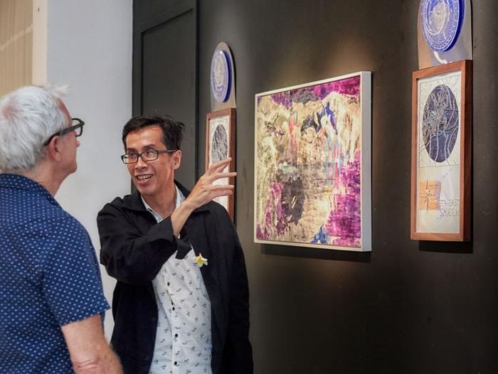 Họa sĩ Quang deLam (Ảnh: Gallery Lotus)
